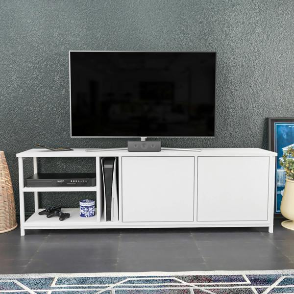 Decorotika Primrose Modern Tv Stand TV Cabinet for TV's up to 72"
