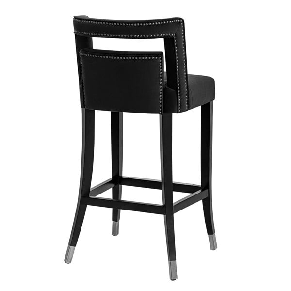 Furniture Edit Hart Black Velvet Bar Stool