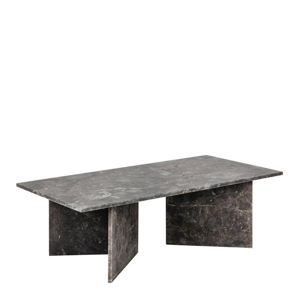 Wyld Haus Singapore Brown Marble Modern Rectangular Coffee Table