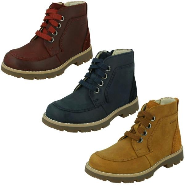 Clarks Boys Clarks Casual Ankle Boots Heath Lace