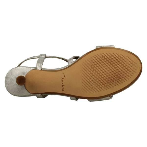 Clarks Ladies Clarks Strappy Heeled Sandals Amali Buckle