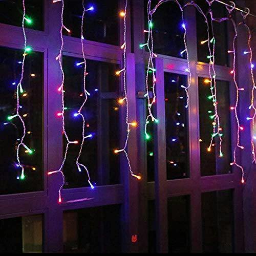 240 Multi Colour LED Icicle Christmas Lights with 8 Lighting Modes, Auto Timer and Memory Function image 6