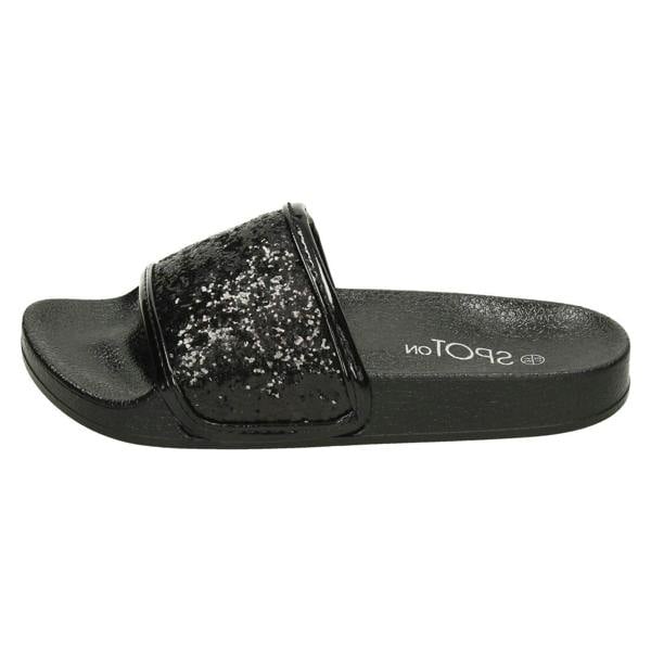 Spot On Girls Spot On Glitter Vamp Sliders