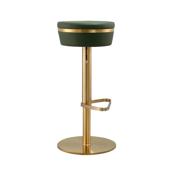 Furniture Edit Astro Malachite Green and Gold Adjustable Stool