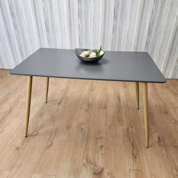 Kosy Koala Rectangle Grey Dining Table Modern Table Kitchen Dining Room Furniture