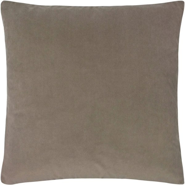 Evans Lichfield Sunningdale Velvet Cushion Cover - Mink