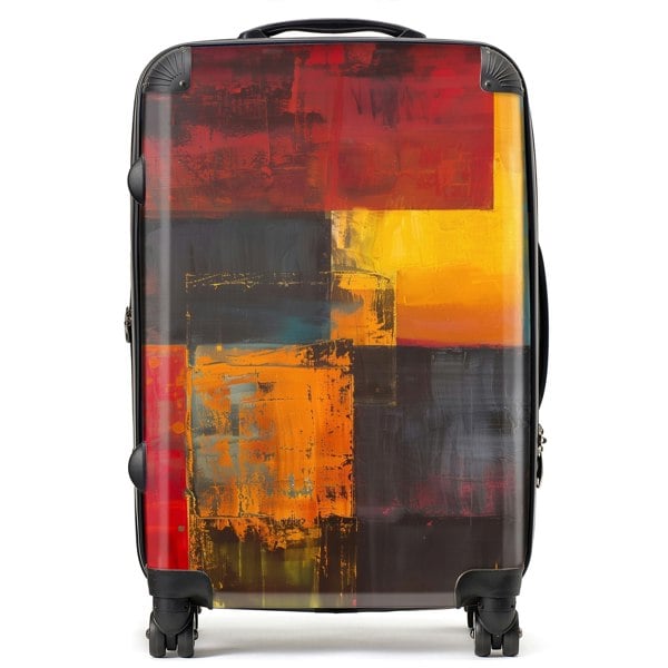 Warren Reed Golden Blocks Of Abstract Suitcase