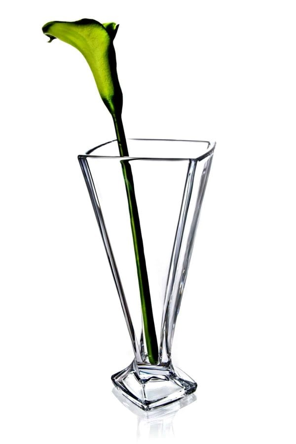 Diamante Quadro Large Crystal Vase - 33cm