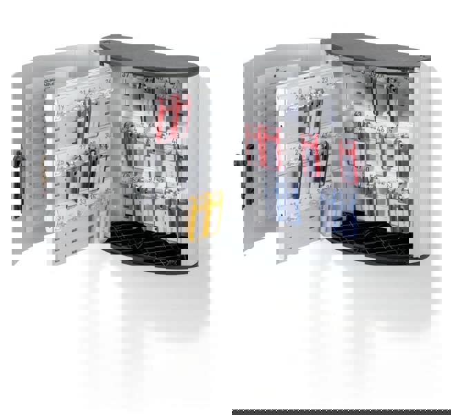 Durable Key Safe 54 Combination Lock Box | Holds 54 Keys | Includes 6 Key Clips