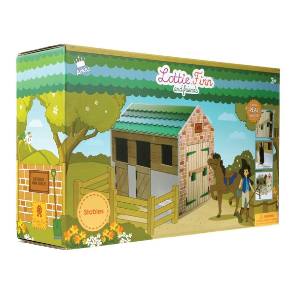 Lottie Dolls Stables Wooden Playset