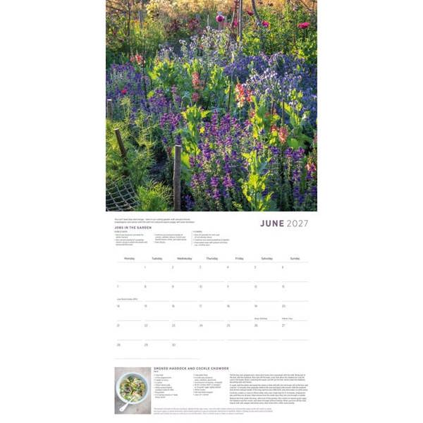 Sarah Raven, Garden And Cookery Calendar 2027, Wall Calendars, Month To View, Lifestyle, Gift