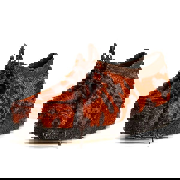 Clarks Originals Wallabee Women's Brown Cow Print Shoes