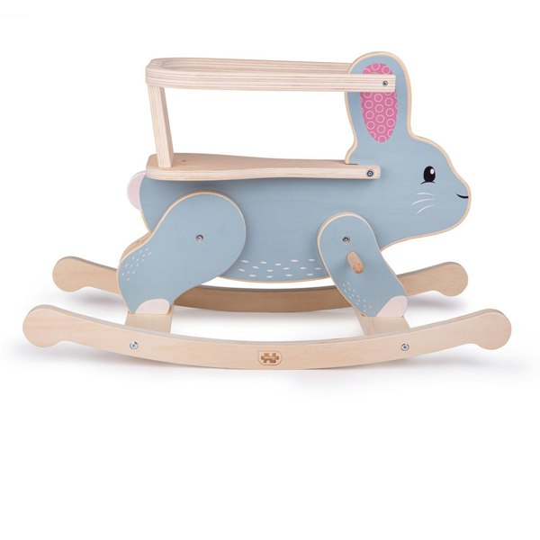 Bigjigs Toys Wooden Rocking Rabbit With Adjustable Safety Guard