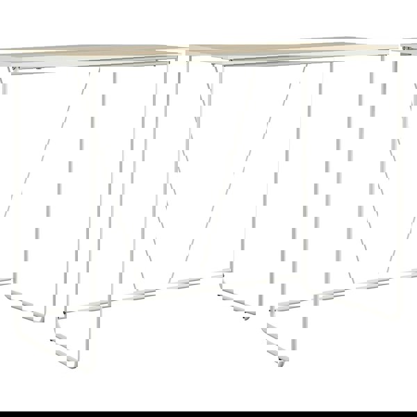 Dorel Home Dante Writing Desk in Natural / Metal Frame