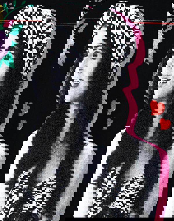 Emily In Paris Womens Black Floral Short Sleeved T-Shirt