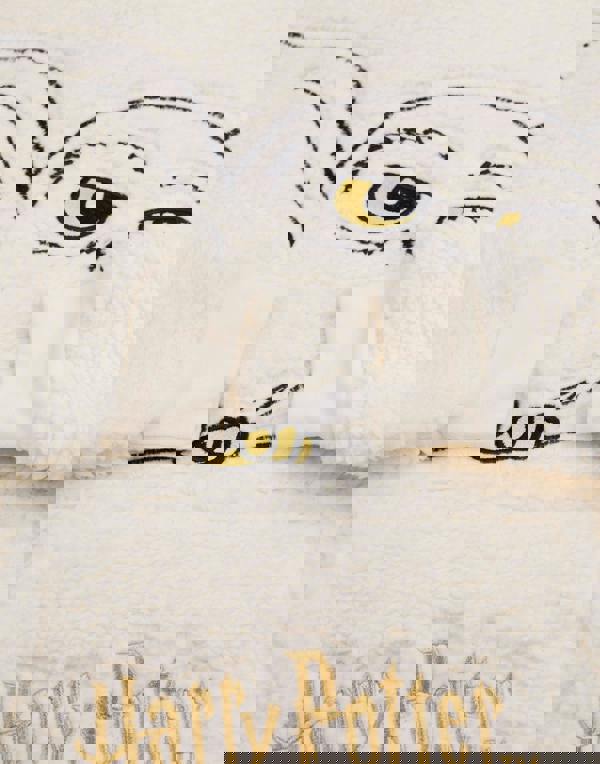 Harry Potter Girls Beige Hedwig Blanket Hoodie (One Size)