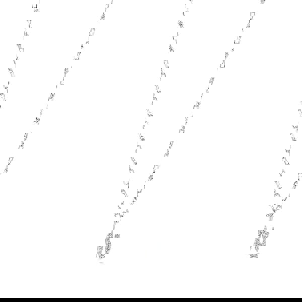 Sterling Silver Crystal Initial Necklace - MYLEE London
