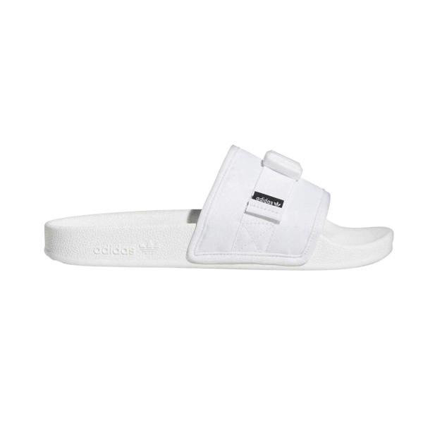 Adidas Womens/Ladies Adilette Textile Summer Flat Sliders - White - 