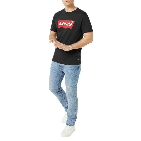 Levis Mens Batwing Logo T-Shirt - Black/Red - 