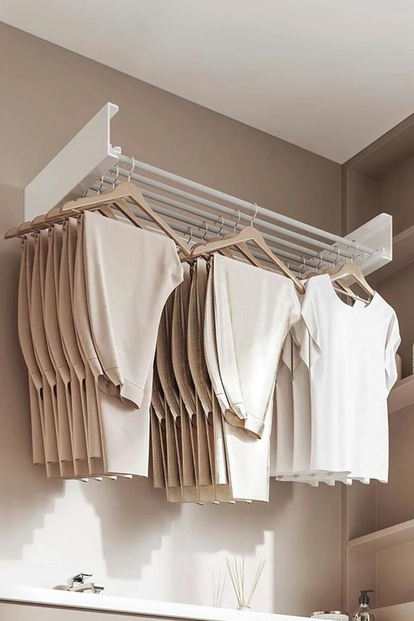 5-Rod Space-Saving Wall Mounted Towel Drying Rack