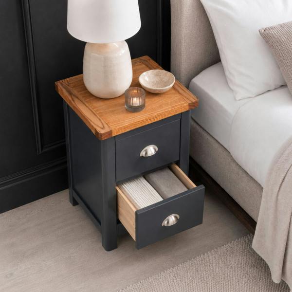 Core Products Set of 2 Dunkeld Spacious 2-Drawer Bedside Cabinets