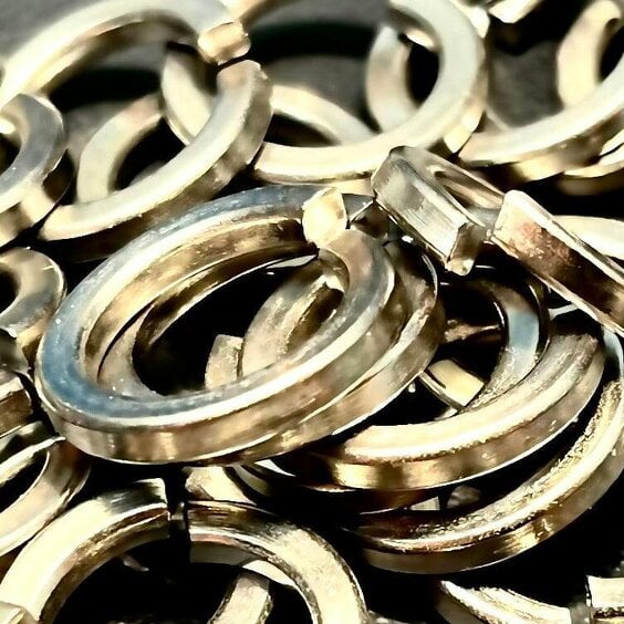 Fixaball Metric Split Spring Lock Washers Square Section A4 Stainless Steel