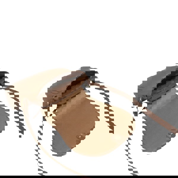 Assots London 'CARMEL' Tan Real Leather Shoulder Crossbody Bag