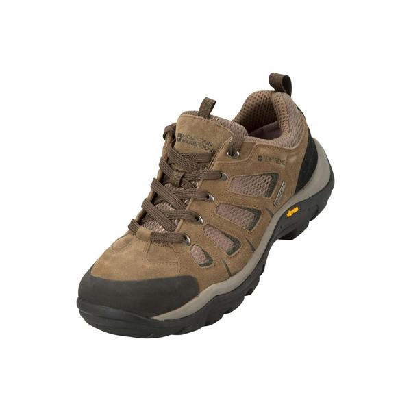 Mountain Warehouse Mens Field Extreme Suede Waterproof Walking Shoes - Khaki Brown - 