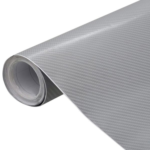 Berkfield Car Films 2 pcs 4D Silver 100x150 cm+50x150 cm
