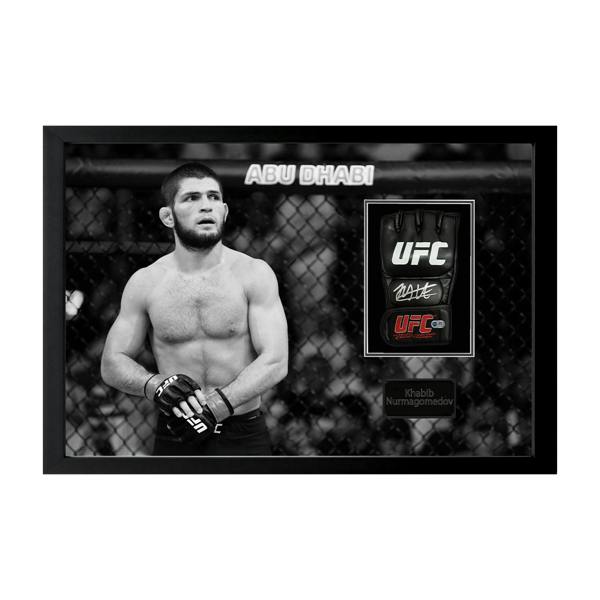 Khabib Nurmagomedov Signed UFC Mitt Iconic Frame (ACG Cart)