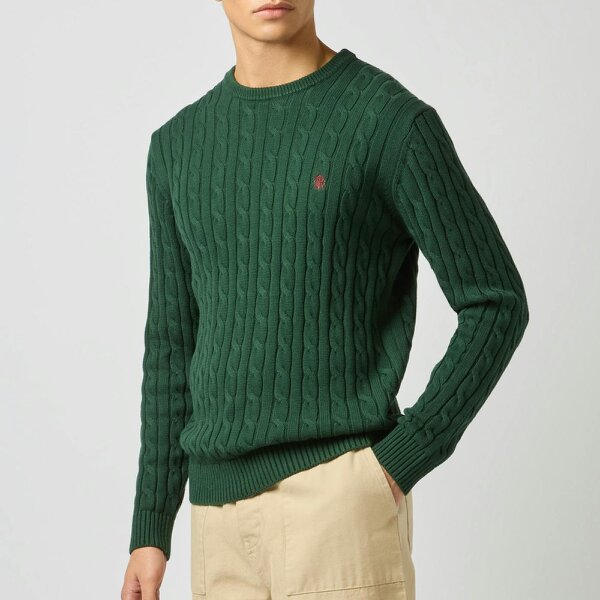 Joules CABLE CREW Sweatshirt   in  Green