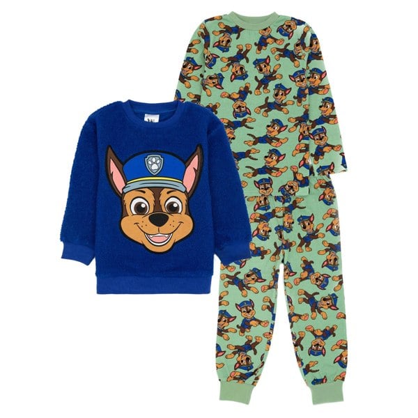 Paw Patrol Childrens/Kids Chase Long Pyjama Set - Blue/Sea Green