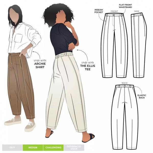 Style Arc Sewing Pattern Twig Pants - Dresses for Women - Intermediate
