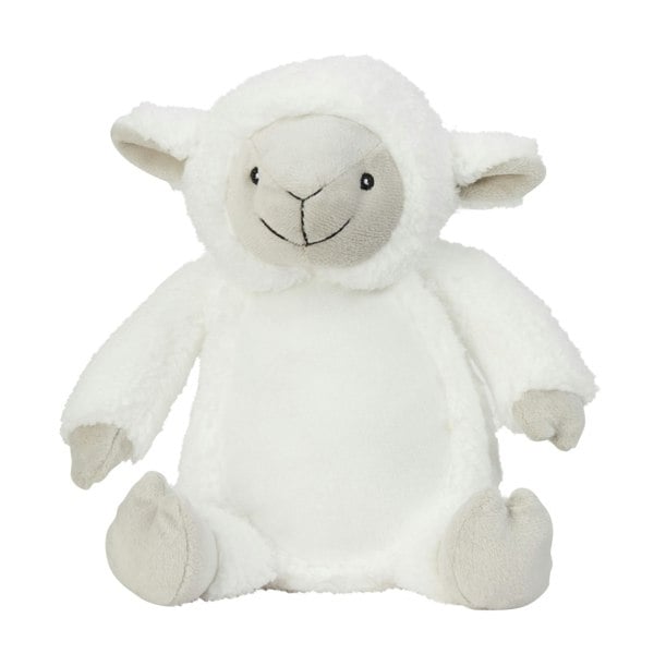 Mumbles Printme Lamb Plush Toy - Cream