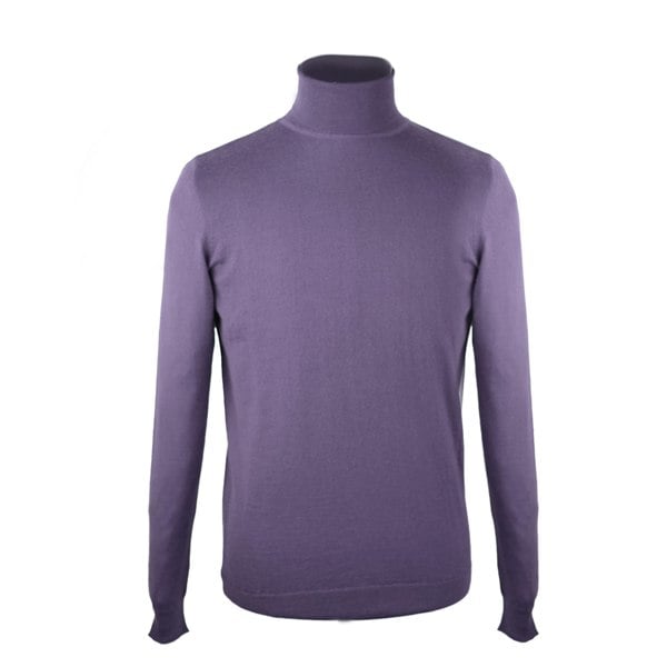 Harry Wool Roll Neck Jumper - Lilac