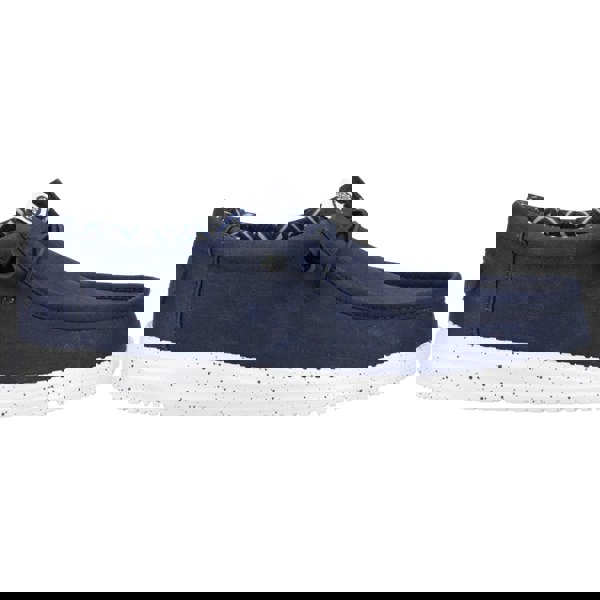 HEYDUDE Men's Wally Canvas Shoe in Navy
