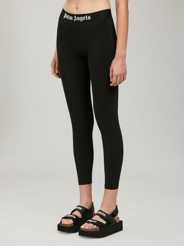 Palm Angels Classic Logo Leggings - Black