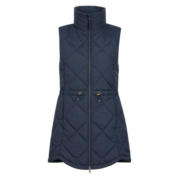 Mountain Warehouse Womens Rye Quilted Long Length Gilet - Navy