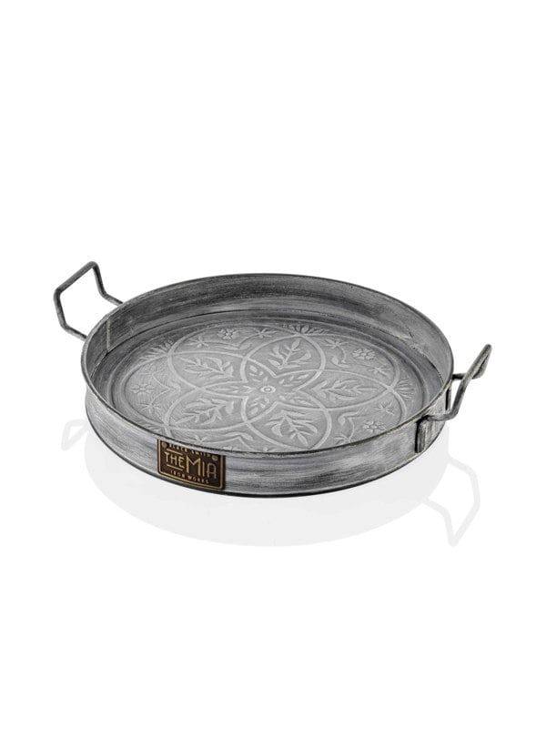 Rozi Stone Collection Round Serving Tray