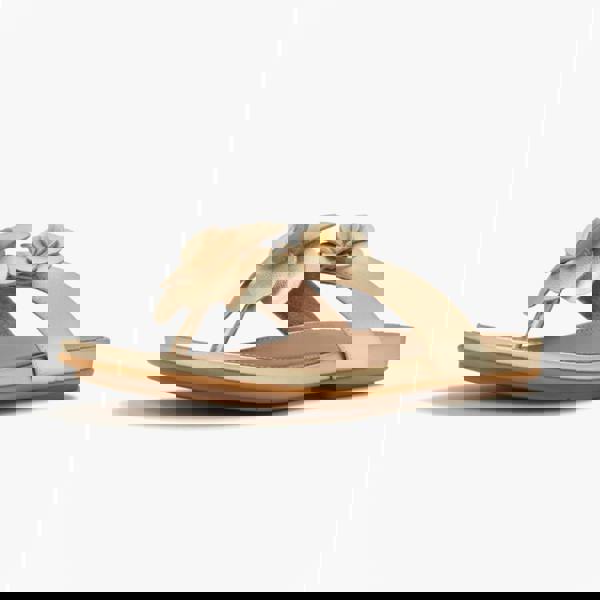 FitFlop FitFlop GRACIE FLOWER Womens Toe-Post Sandals Platino