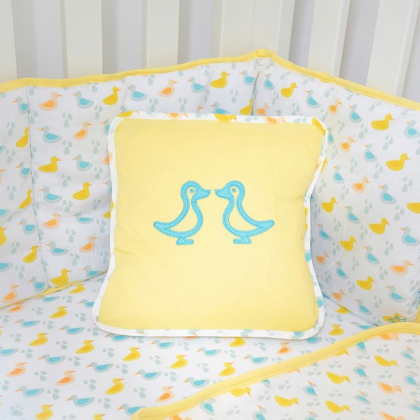 Luca and Rosa Little Ducks Baby Cot Bedding Set