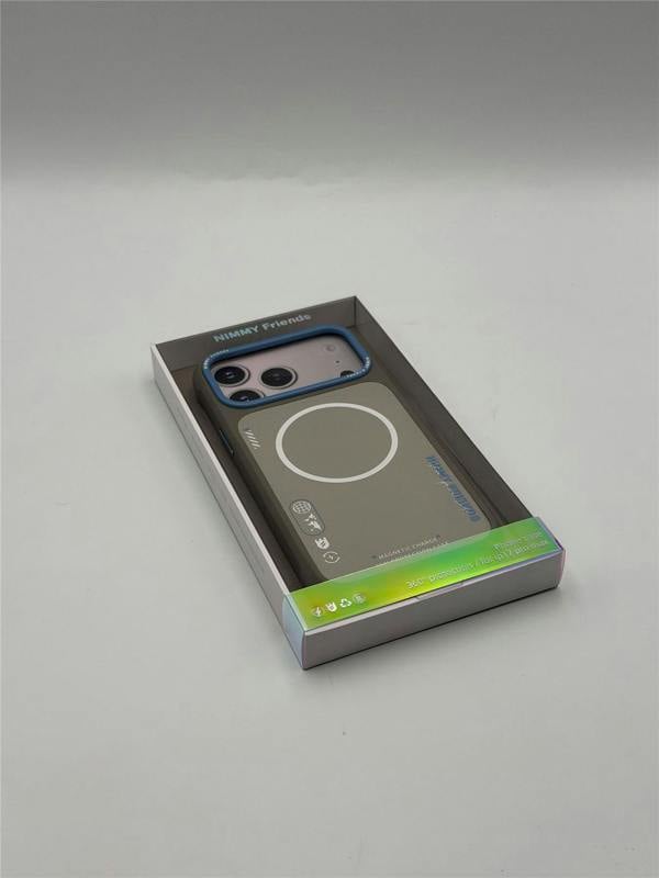 Nimmy Friends Nimmy Cool & Cute 2.0 Case with MagSafe for iPhone 17 Pro Max 6.9" Grey Blue - N-YJKM-CX2.0-IP17-PRO-MAX-05