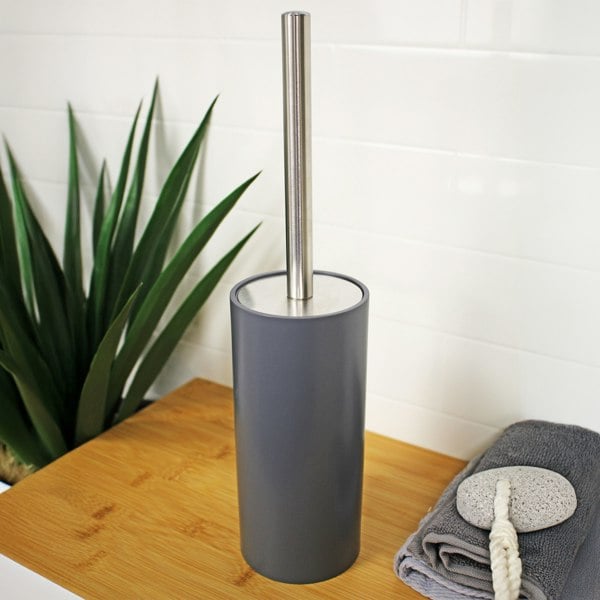 Showerdrape Alto Grey Toilet Brush & Holder
