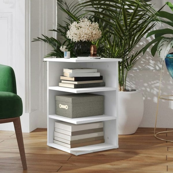 Berkfield Side Cabinet White 35x35x55 cm Engineered Wood