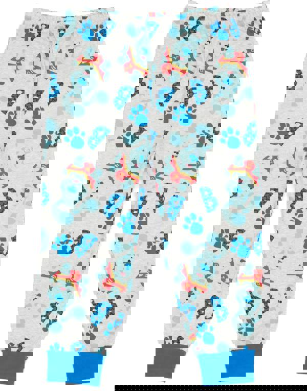 Blue's Clues & You! Boys Blue Blue Placement Print Top & All-Over Print Bottoms Long Sleeve Long Leg Pyjama Set [dis]