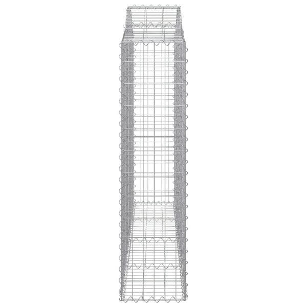 Berkfield Arched Gabion Baskets 2 pcs 200x30x120/140 cm Galvanised Iron