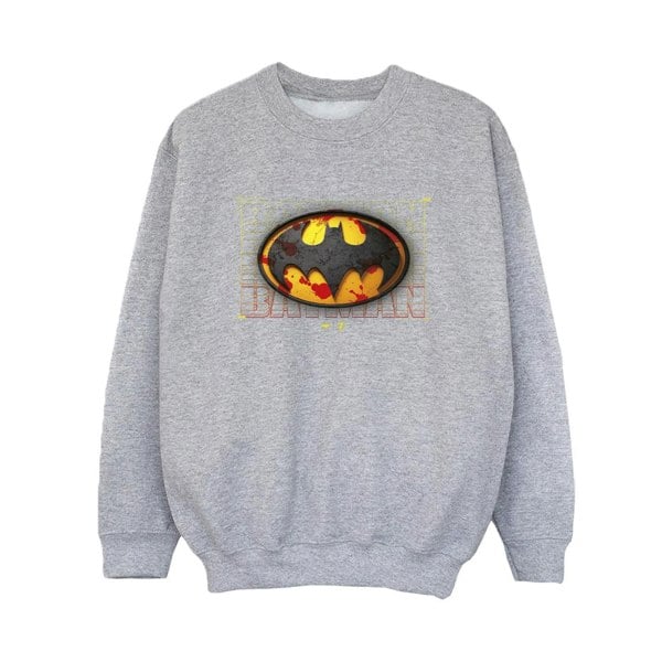 DC Comics Boys The Flash Batman Red Splatter Sweatshirt - Sports Grey