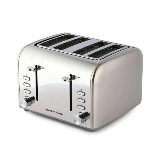 Hamilton Beach Rise Stainless Steel 4 Slice Toaster - Brushed & Polished