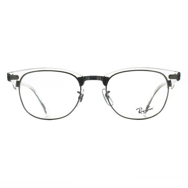Ray-Ban Glasses Frames RX5154 Clubmaster 2001 White Transparent Men Women