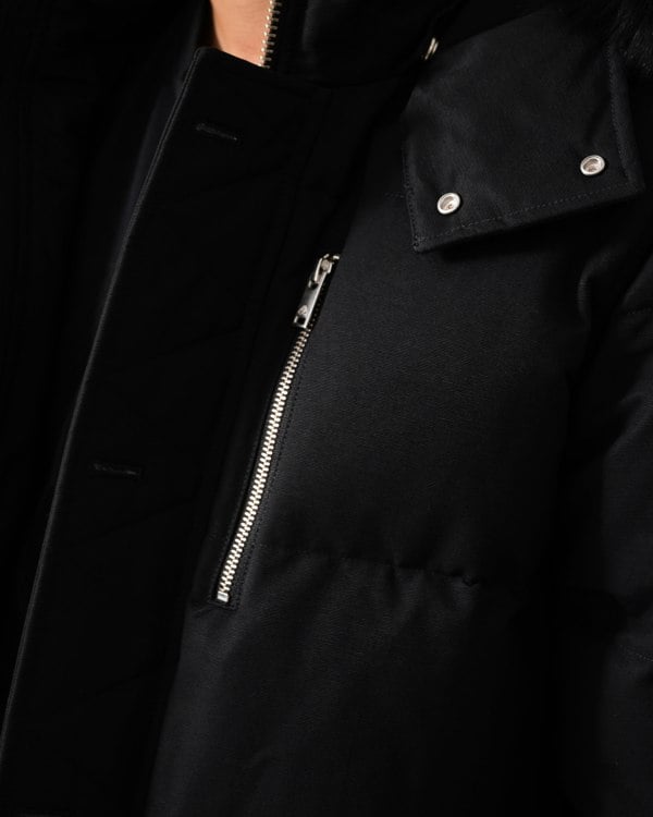Moose Knuckles Original 3Q Jacket - Black With Black Shearling 305